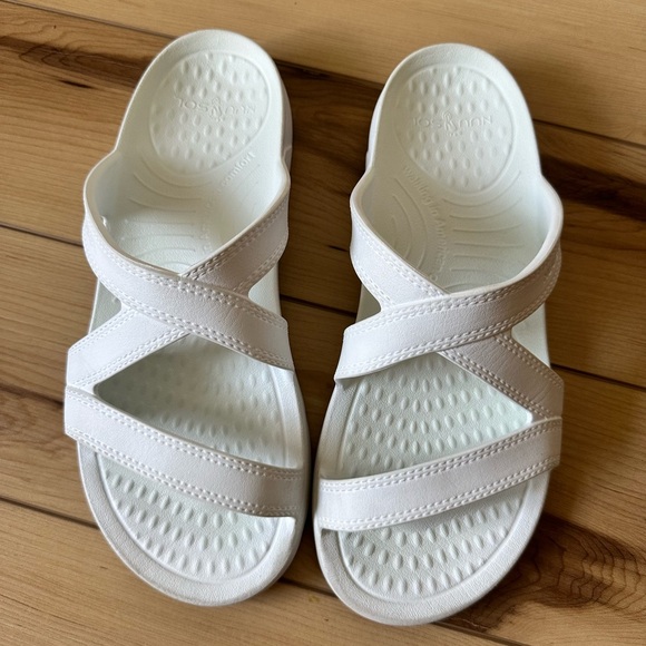 NuuSol Arch Support White Sandals size 9 - Picture 2 of 6